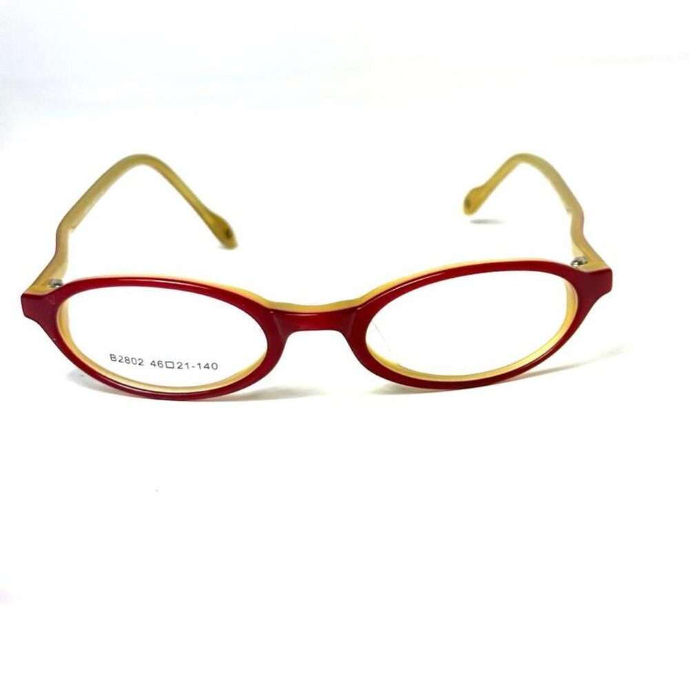 B2802  red Biacci unisex acetate bayoneta glasses